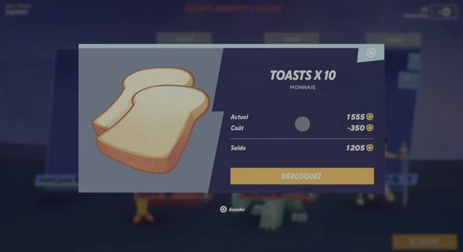obtenir plus de Toast sur Multiversus