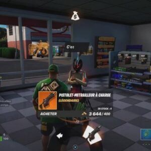 pistolet mitrailleur à charge fortnite