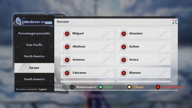 serveurs en Europe Tower of Fantasy