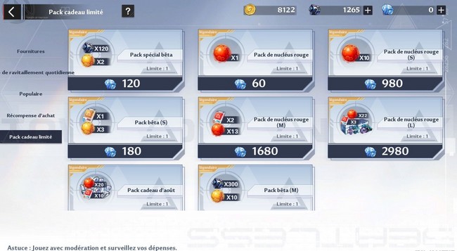 obtenir des nucléus rouge tower of fantasy