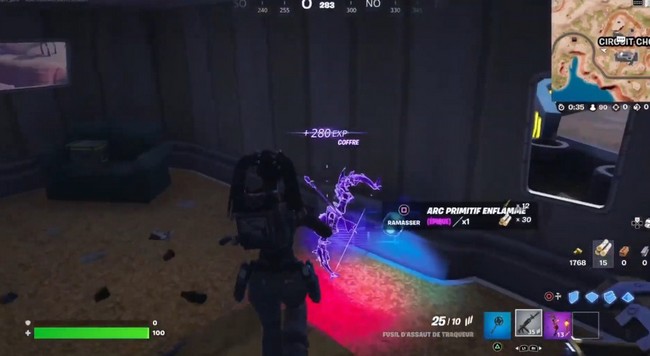 Arc primitif enflammé Fortnite saison 3 chapitre 3
