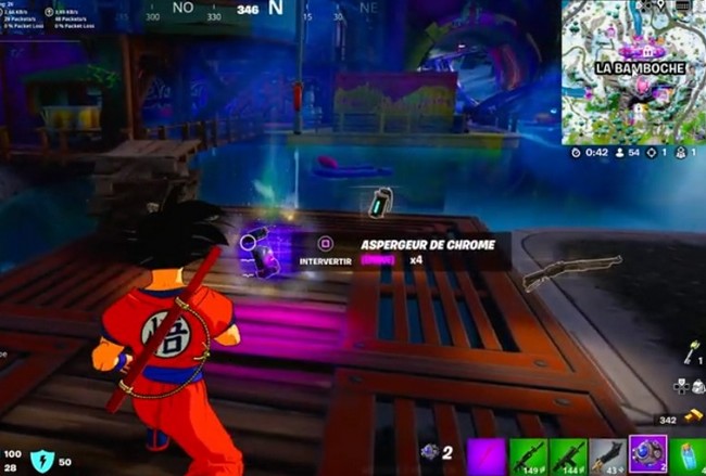 Aspergeur de chrome fortnite saison 4