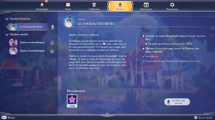 Disney Dreamlight Valley-Le Châteaux des Rêves