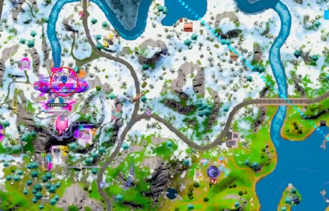Emplacement Ballon bigarré dans Fortnite