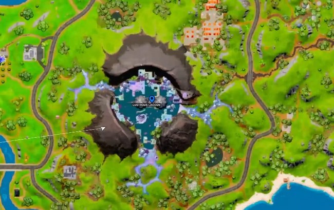 Emplacement Bois flottant dans Fortnite