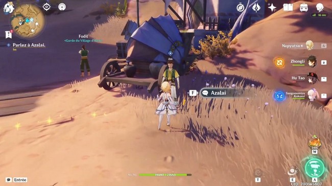 Fleurs sur les sables-Genshin Impact