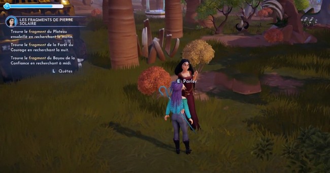 Les fragments de pierre solaire Disney Dreamlight Valley