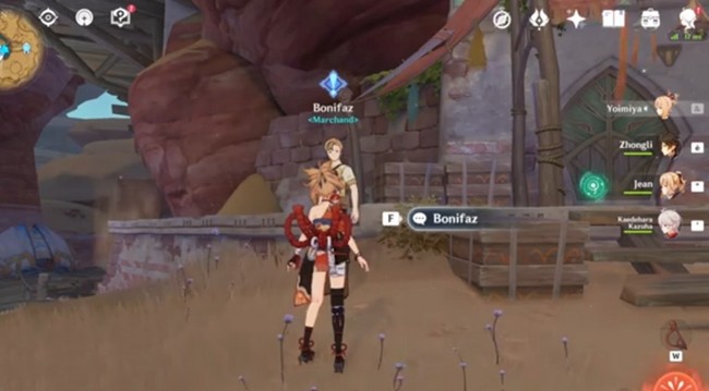 Perdu dans les sables-genshin impact 3.1