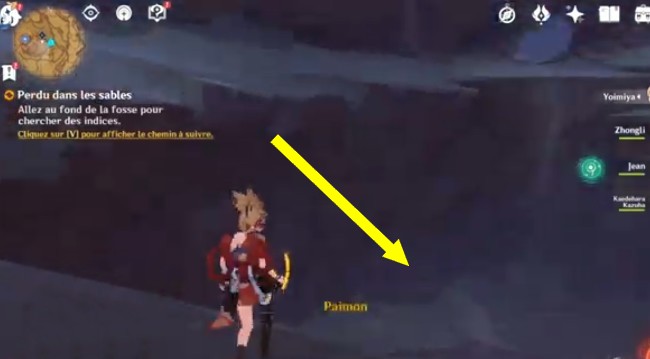 guide Perdu dans les sables-genshin impact 3.1