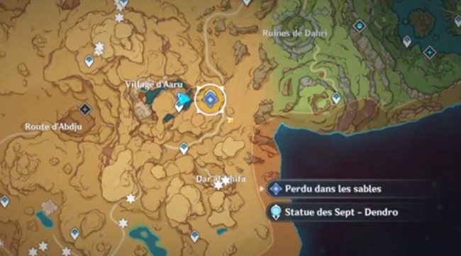 Perdu dans les sables-genshin impact 3.1