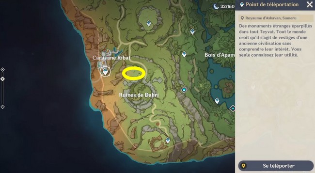 Quête Brève rencontre avec un oiseau rare Genshin Impact