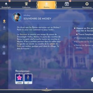 Souvenirs de Mickey Disney Dreamlight Valley