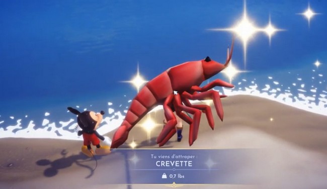 crevettes dans Disney Dreamlight Valley