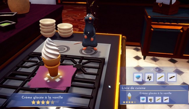 crème glacée à la vanille Disney Dreamlight Valley