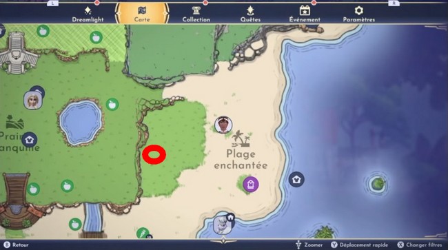 emplacement du coffre-fort verrouillé de Picsou Disney Dreamlight Valley