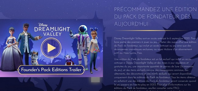 jouer en avance à Disney Dreamlight Valley