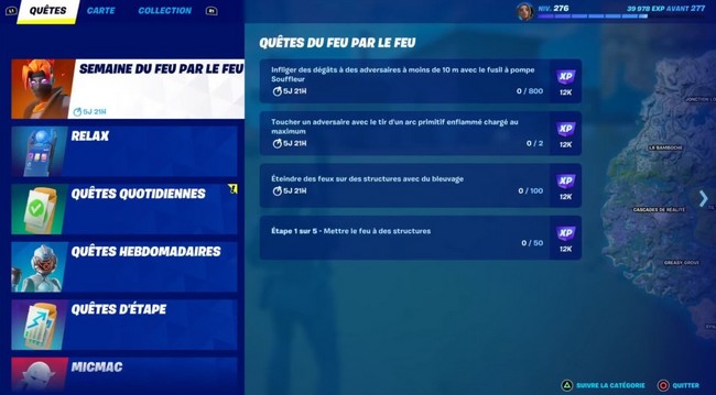 semaine du feu par le feu fortnite
