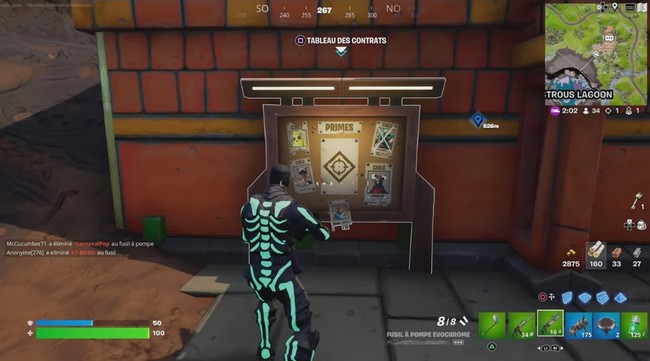 Comment avoir une cible de contrat dans Fortnite