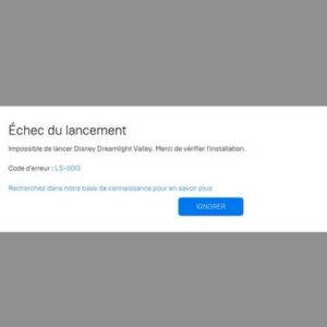 Échec du lancement Erreur LS-0013 Disney Dreamlight Valley