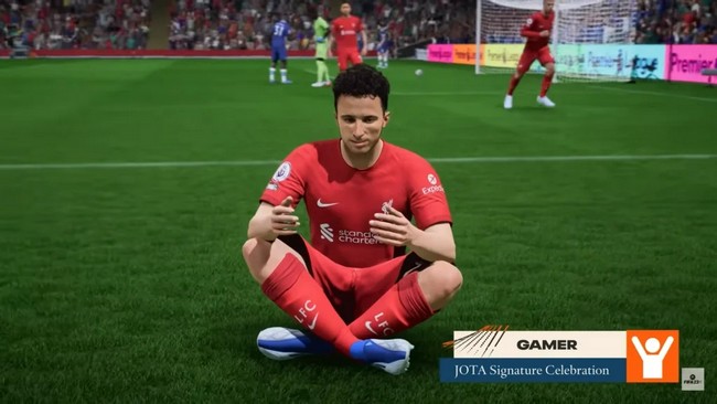Célébration Gamer de Diogo Jota dans FIFA 23