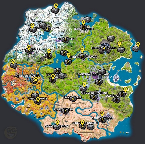 Emplacement Holocoffre Fortnite