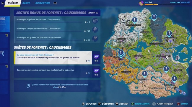 Emplacement autel d'altération Fortnite 2022