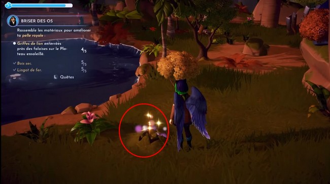 Emplacement 5 du Griffes de lion dans Disney Dreamlight Valley