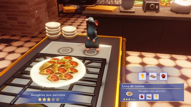 Gougères aux poivrons de Disney Dreamlight Valley