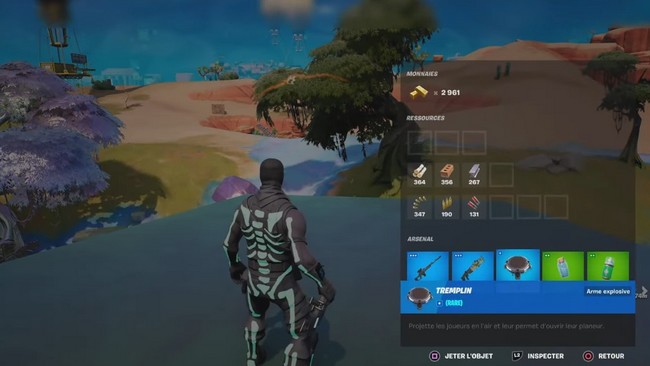 Lancer un tremplin à Flutter Barn ou Shimmering Shrine dans Fortnite