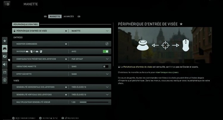 Les meilleurs paramètres de manette sur MW2