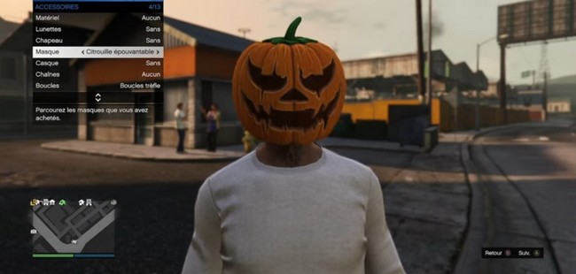 Masque citrouille épouvantable dans GTA Online