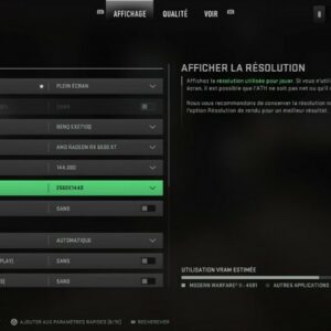 Meilleurs paramètres pour Modern Warfare 2