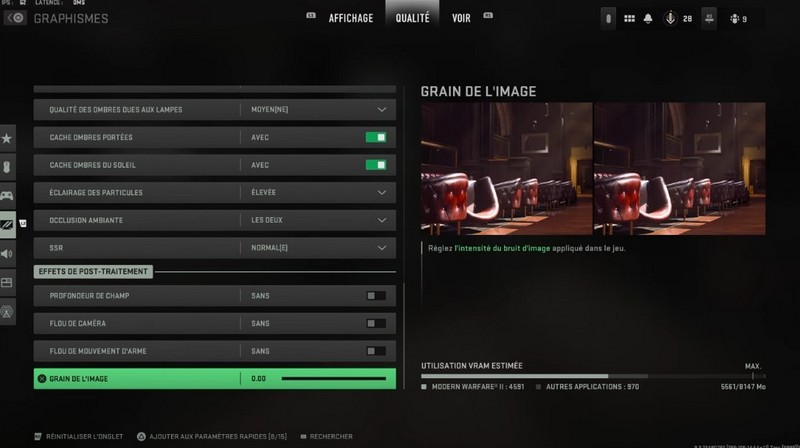 effets de post traitement