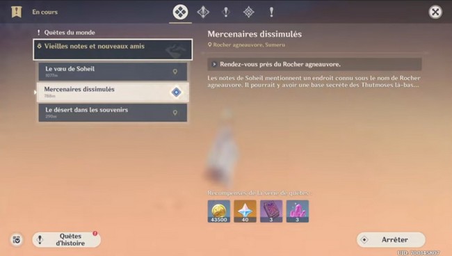 Mercenaires dissimulés-genshin impact