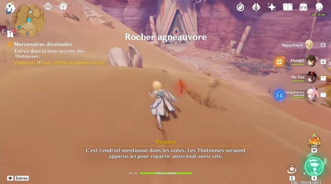 Mercenaires dissimulés-genshin impact