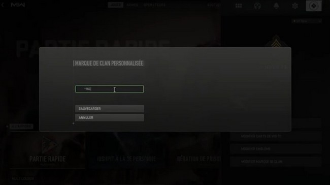 Modifier la couleur du Clan Modern Warfare 2