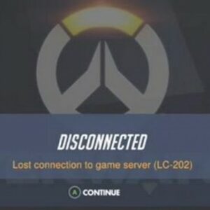 Overwatch 2 Code erreur LC-202 Déconnecté, connexion au serveur de jeu perdu
