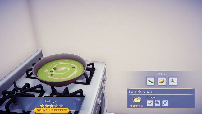 Recette Potage dans Disney Dreamlight Valley
