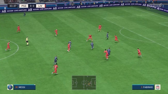 angle de caméra FIFA 23 - Plan d'ensemble