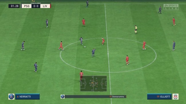 angle de caméra FIFA 23 - TV