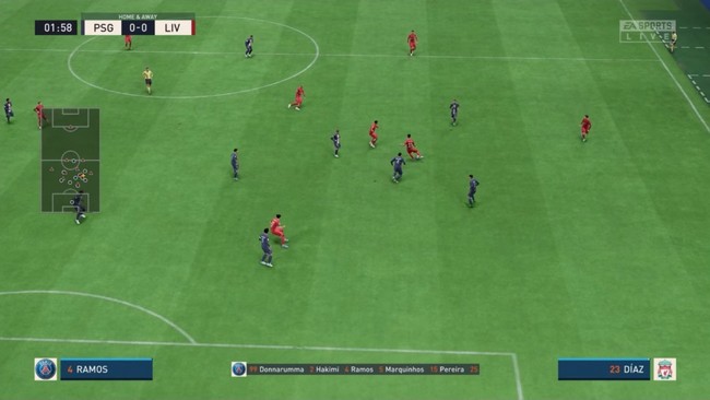 angle de caméra FIFA 23 - Virage