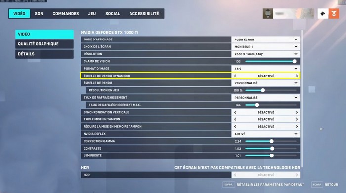 correction Bug Écran flou d'Overwatch 2
