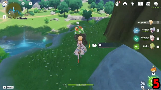 emplacement Panier d'abondance 5 genshin impact