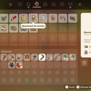 fabriquer un épouvantail dans Coral Island