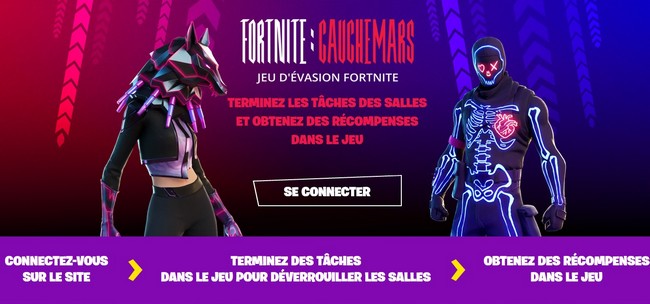 participer au jeu d'évasion Fortnite : Cauchemars