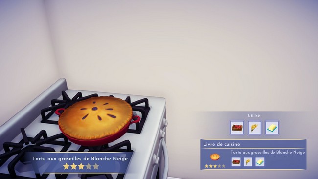 tarte aux groseilles de Blanche Neige dans Disney Dreamlight Valley