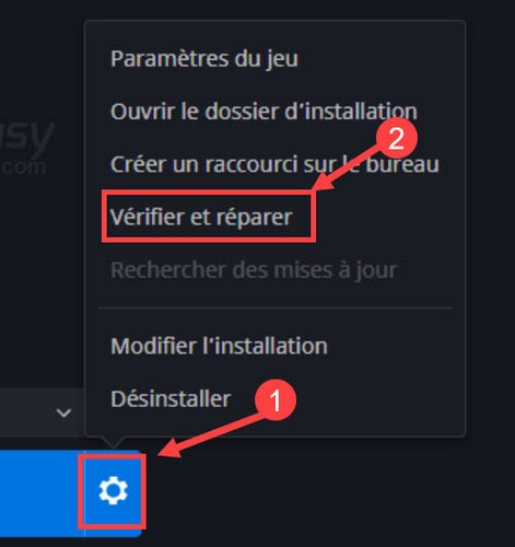 Vérifier l’intégrité de vos fichiers du jeu
