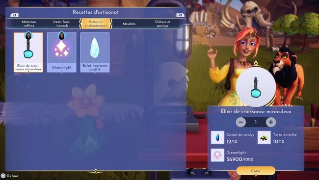 élixir de croissance miraculeux Disney Dreamlight Valley-1