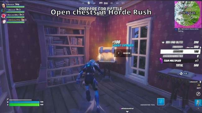 Emplacements coffres dans Assaut de la horde de Fortnite