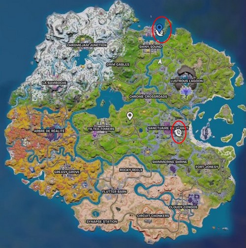 Entrer dans un vortex de chrome fortnite